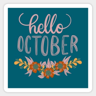 Hello October Sticker